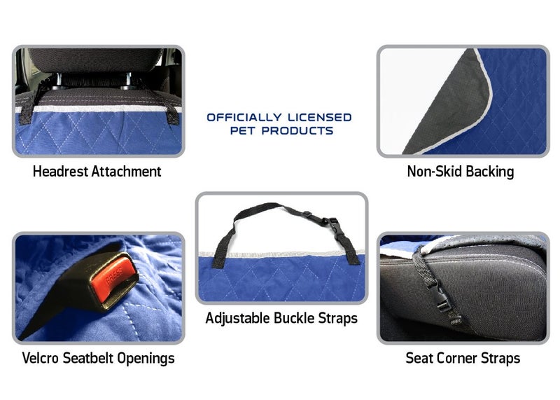 Pets First NFL CAR SEAT COVER - DALLAS COWBOYS Waterproof, Non-slip BEST Football LICENSED PET SEAT cover for DOGS & CATS,55 x 50 Inches - Image 5